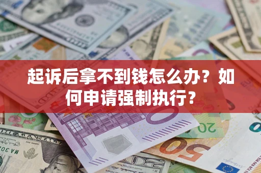 济南起诉后拿不到钱怎么办？如何申请强制执行？