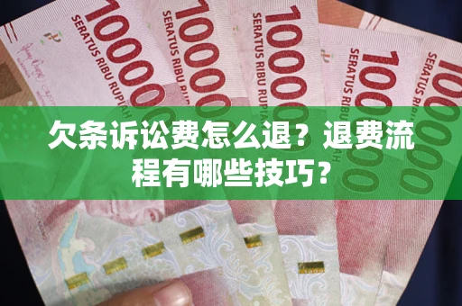 济南欠条诉讼费怎么退？退费流程有哪些技巧？