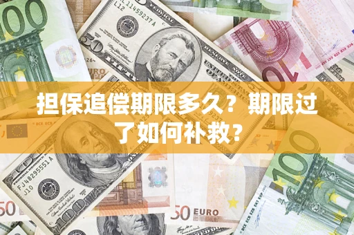 济南担保追偿期限多久？期限过了如何补救？