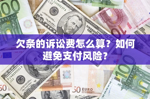 济南欠条的诉讼费怎么算？如何避免支付风险？